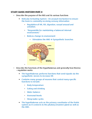 Unit 3 Neuroscience - Lecture notes for the third exam. - Unit 9 ...