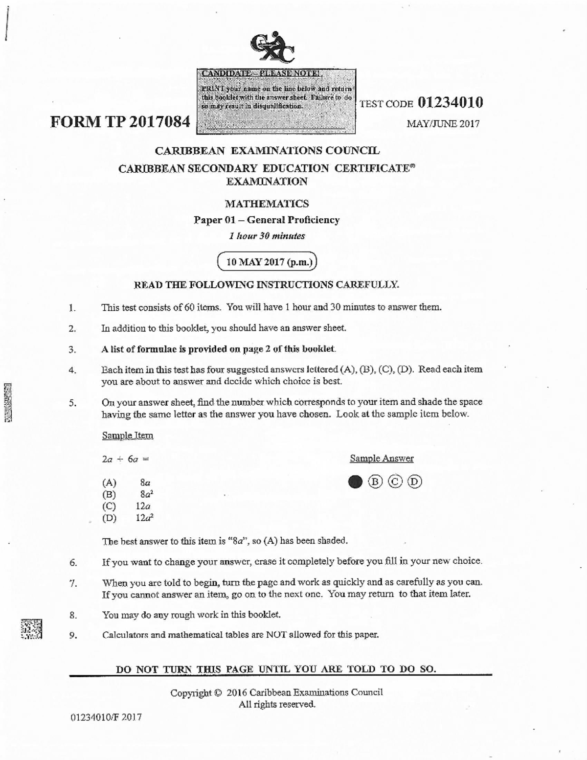 BUSINESS PAPER 1 2017 visual data 5