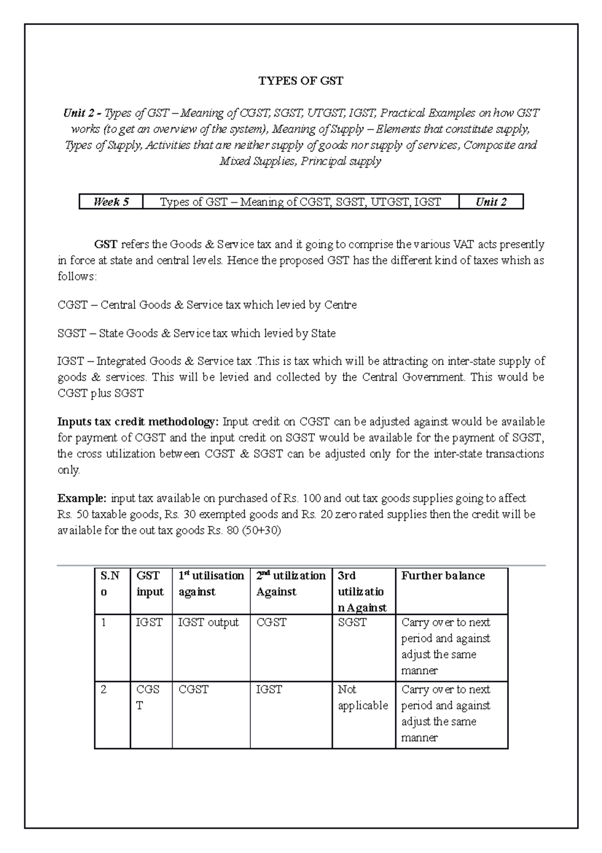 types-of-gst-types-of-gst-unit-2-types-of-gst-meaning-of-cgst