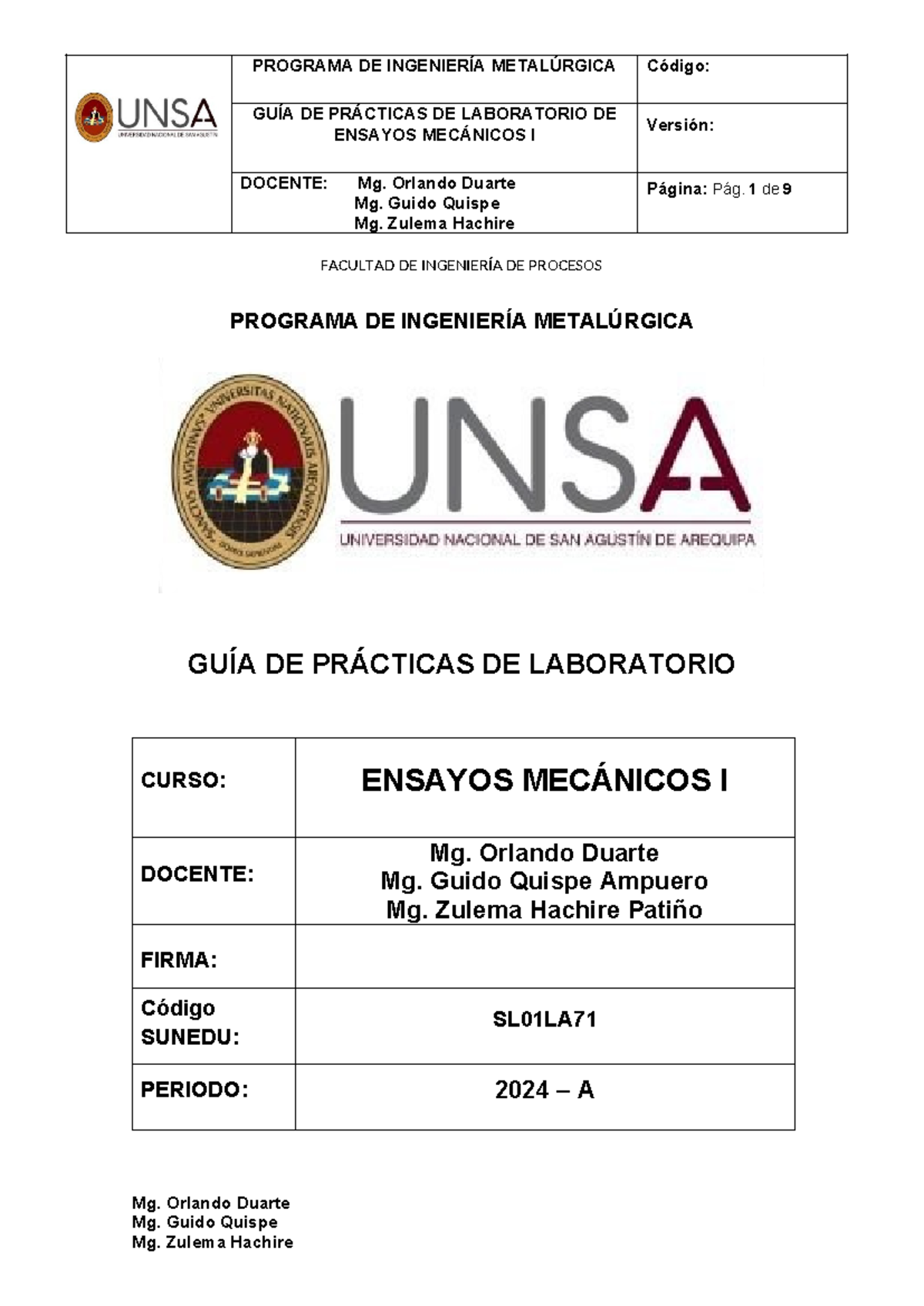 LAB N° 01 Normas DE Seguridad - 2024-A - GUÍA DE PRÁCTICAS DE ...