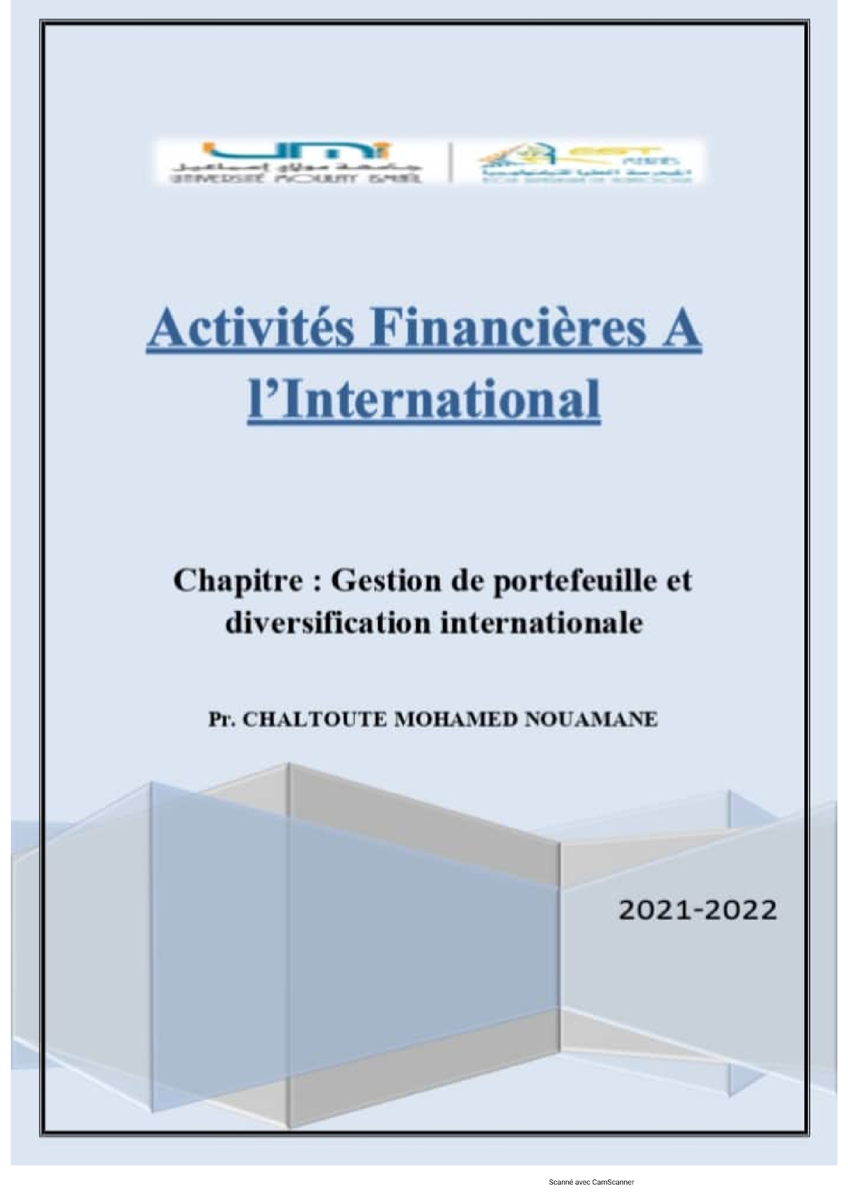 Gestion DE Portefeuille-1 230608 2006 17-1-10 - Principle Of Finance ...