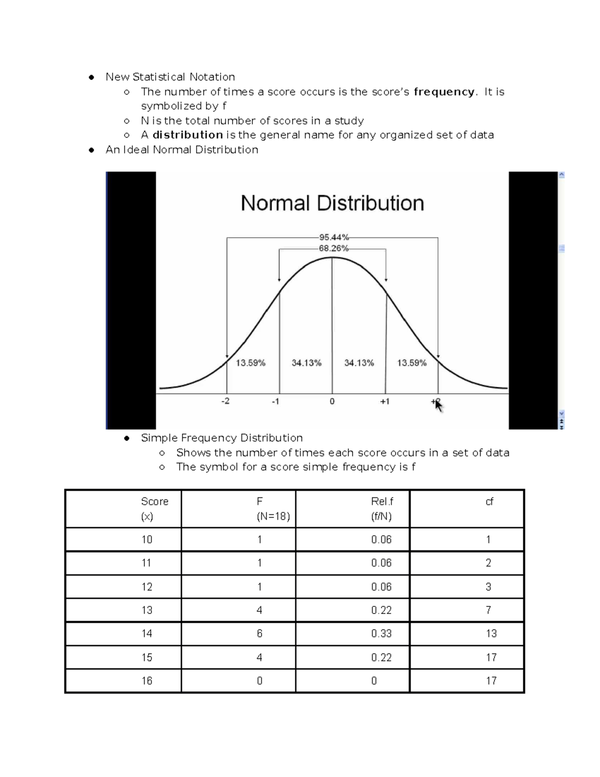 Chapter 3 Notes - Graphs and distributions - New Statistical Notation ...