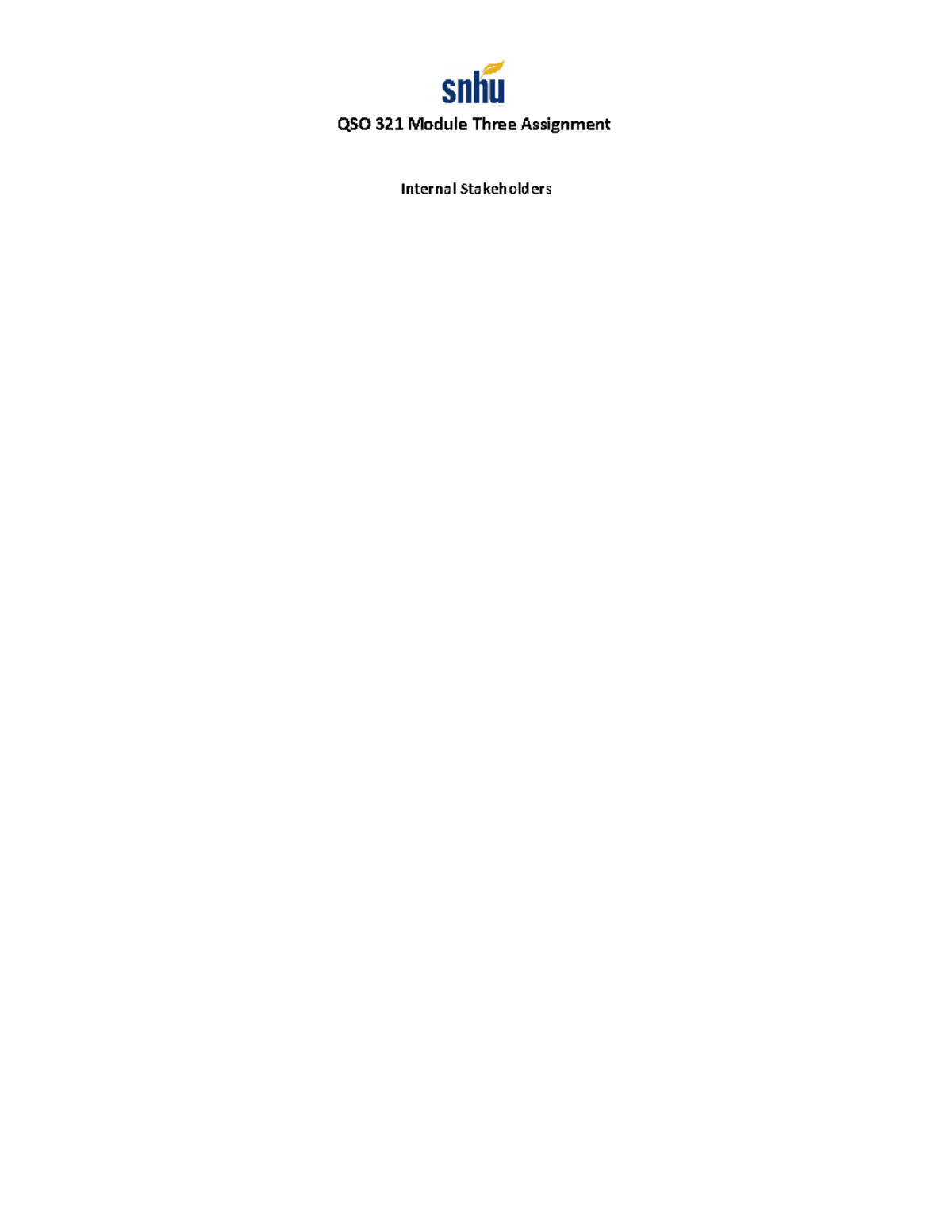 Qso 321 module three assignment qso 321 module three assignment