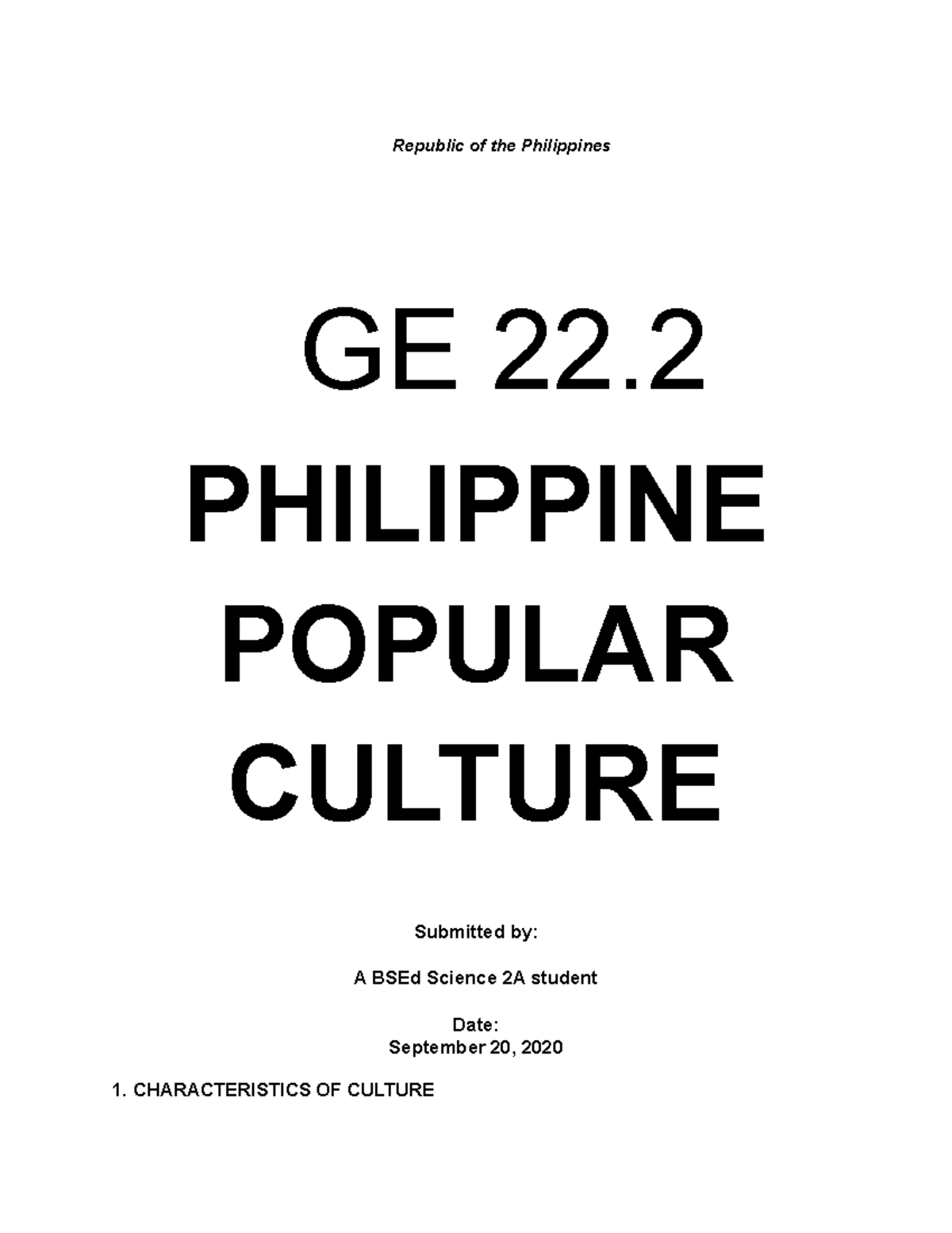 philippine-popular-culture-assignment-1-republic-of-the-philippines