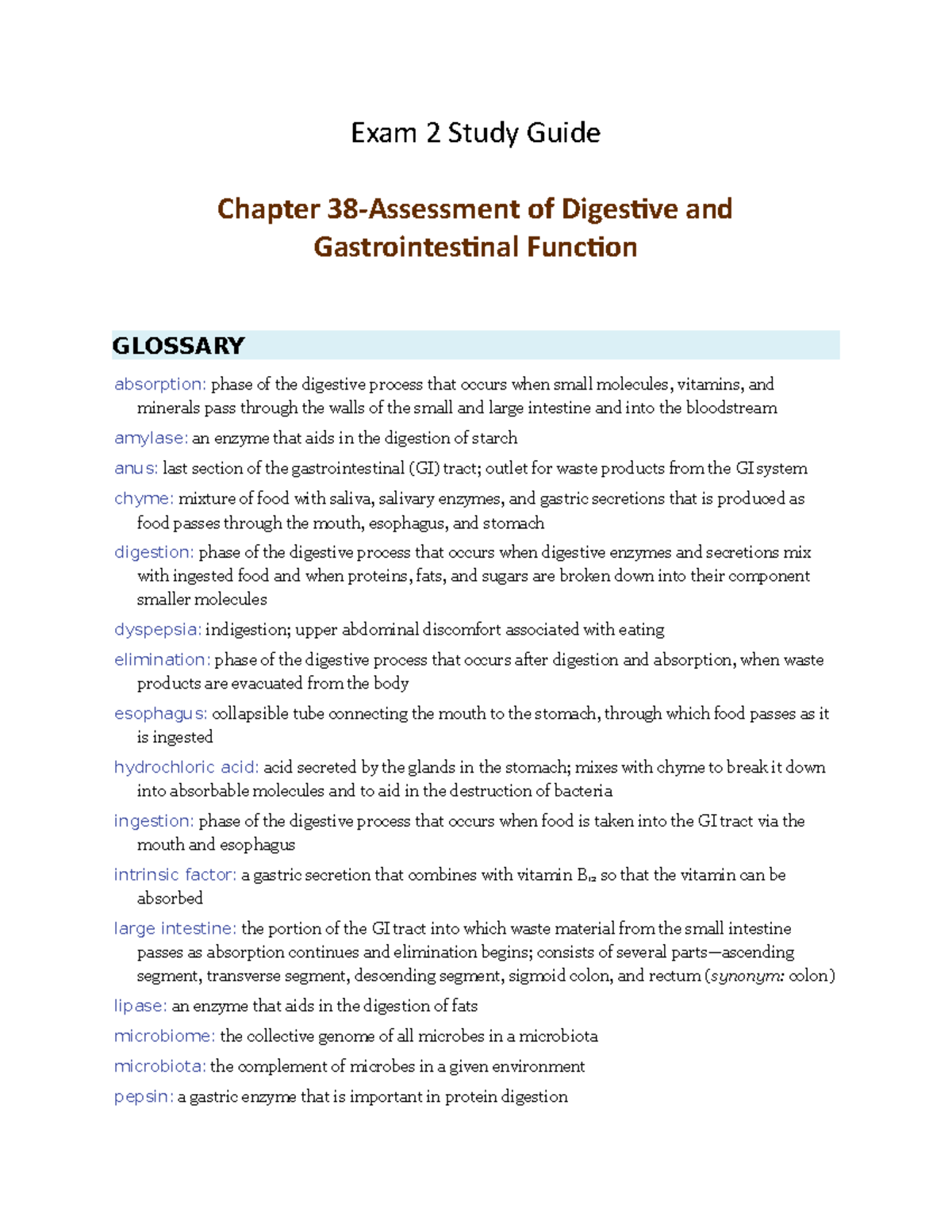 Exam 2 Study Guide - Notes For Exam From The Book For Quarter 1 - Exam ...