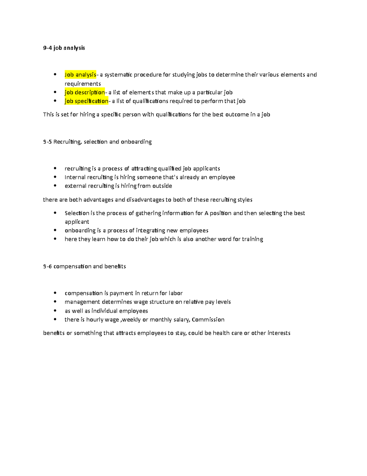 Chapter 9 part 2 94 job analysis Job analysis a systematic