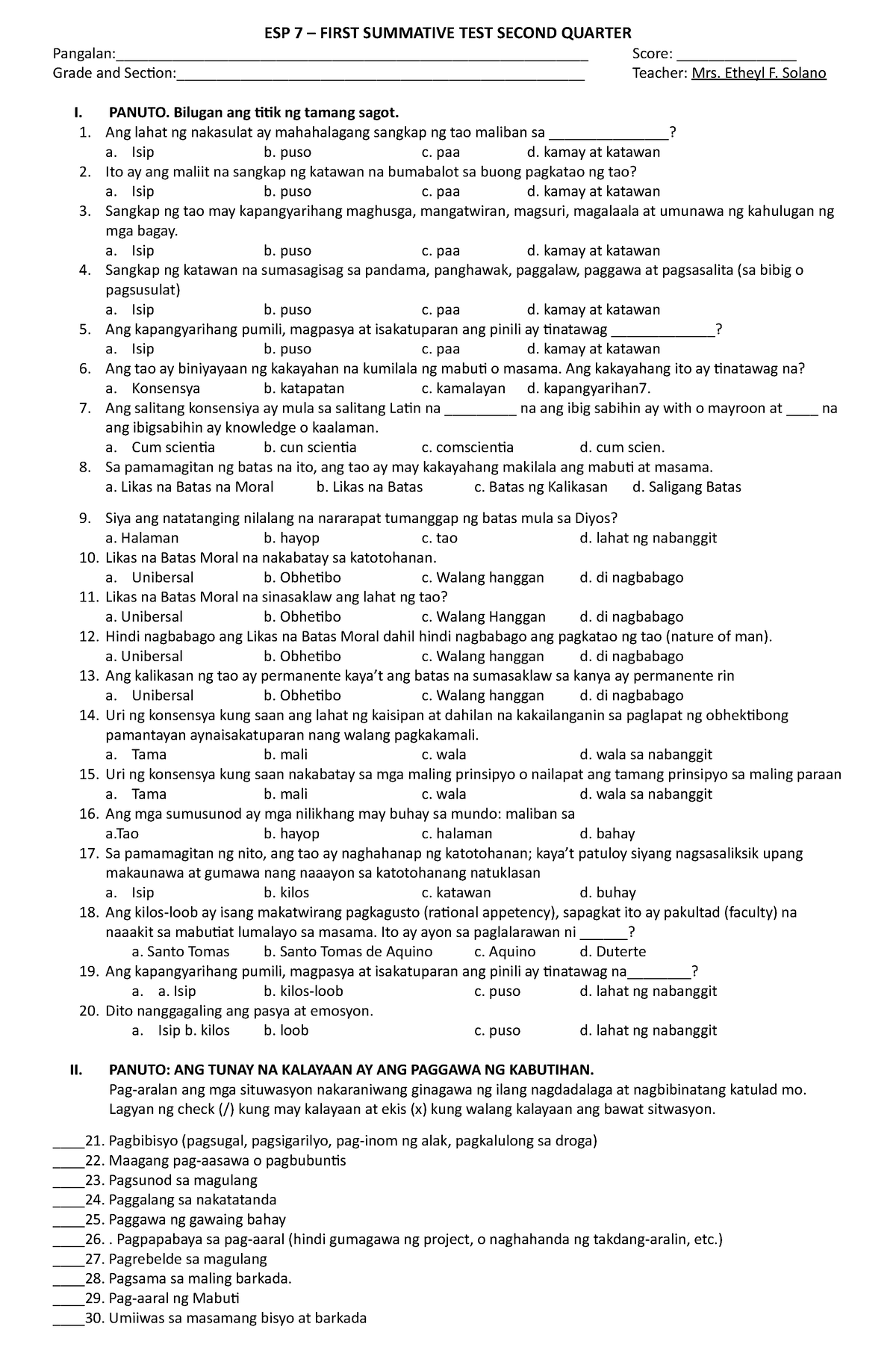 first-summative-test-2nd-quarter-esp-7-first-summative-test