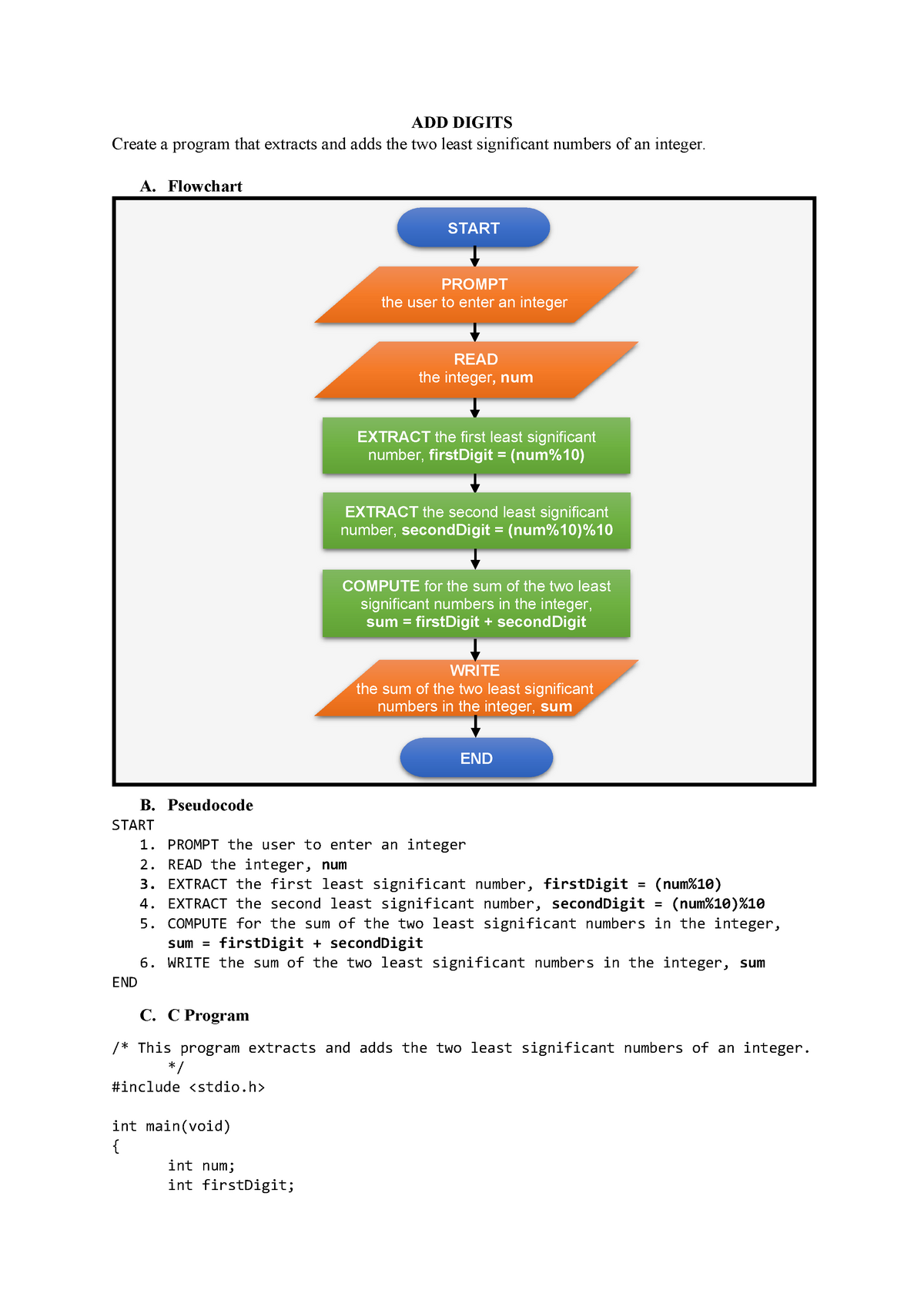 add-digits-flowchart-pseudocode-c-program-add-digits-create-a-program-that-extracts-and