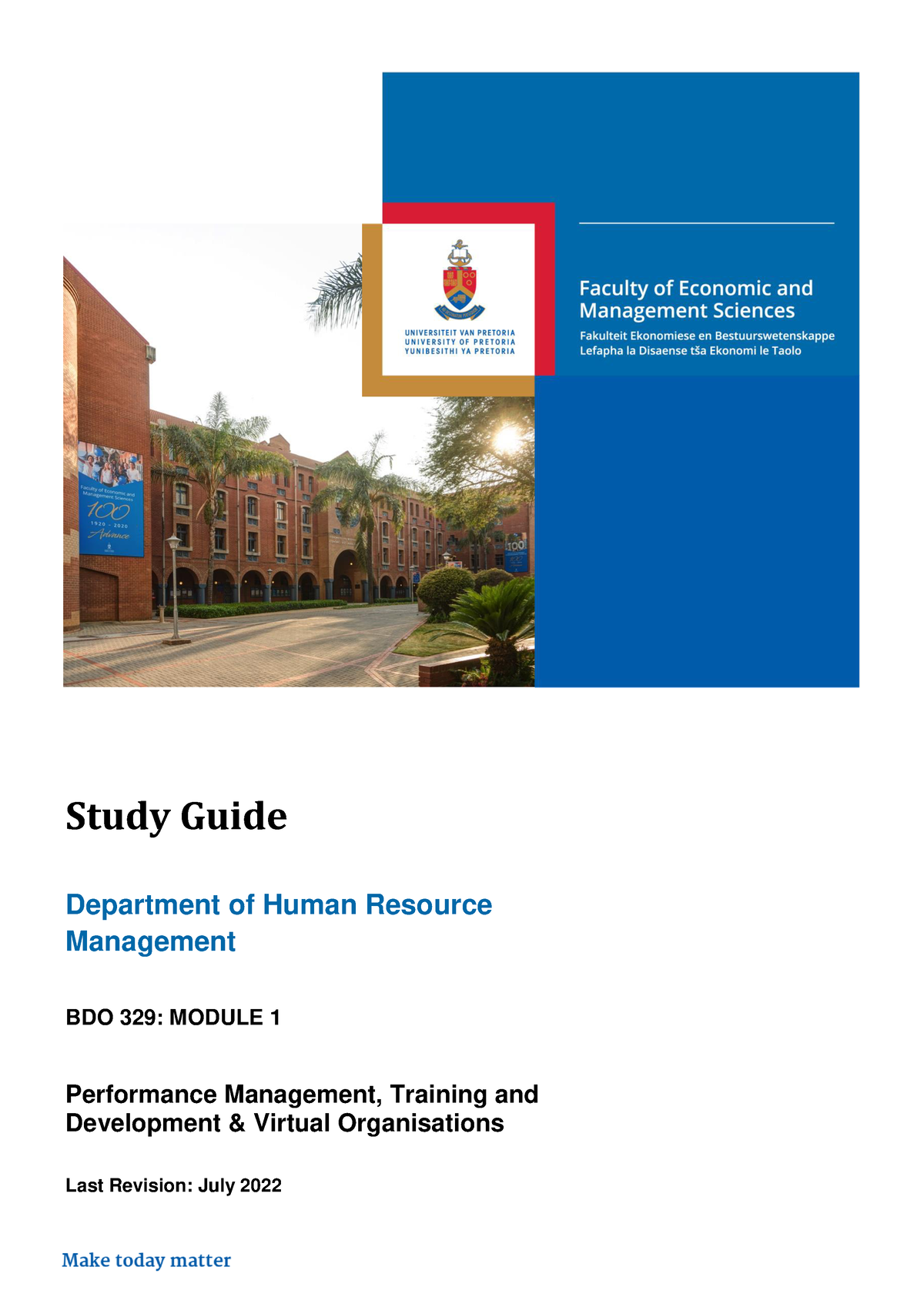 BDO 329 Studyguide Module 1 2022 - Study Guide Department Of Human ...