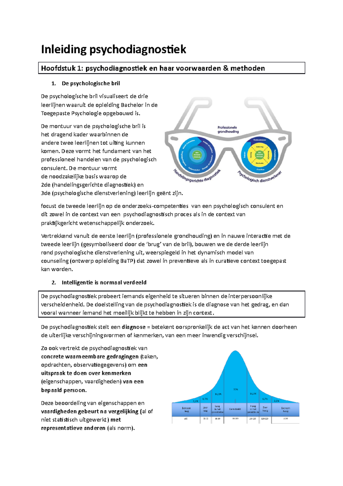 Samenvatting Volledig - Inleiding Psychodiagnostiek Hoofdstuk 1 ...