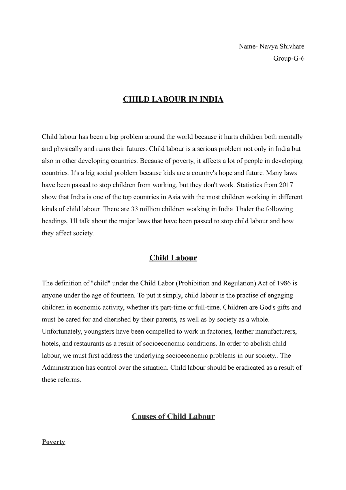 thesis on child labour in india