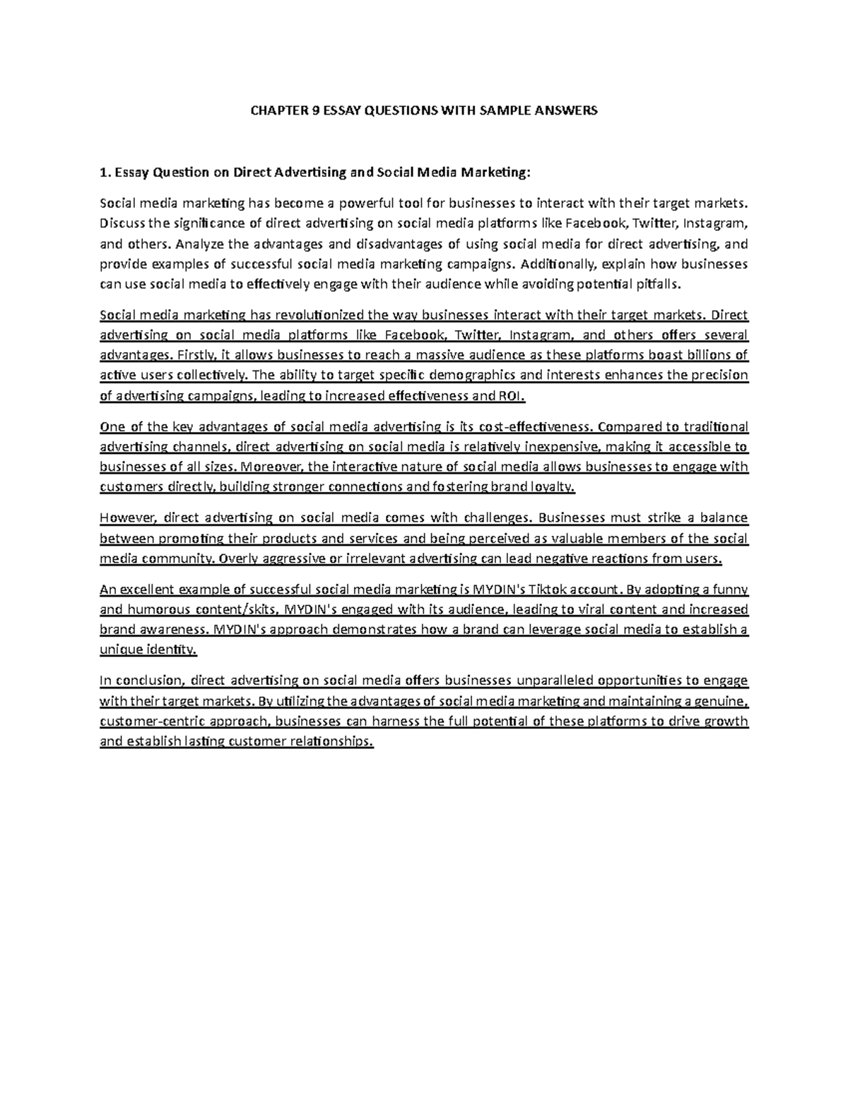 SPOT Questions WITH Sample Answers CHAPTER 9 ESSAY QUESTIONS WITH spot-questions-with-sample-answers-chapter-9-essay-questions-with