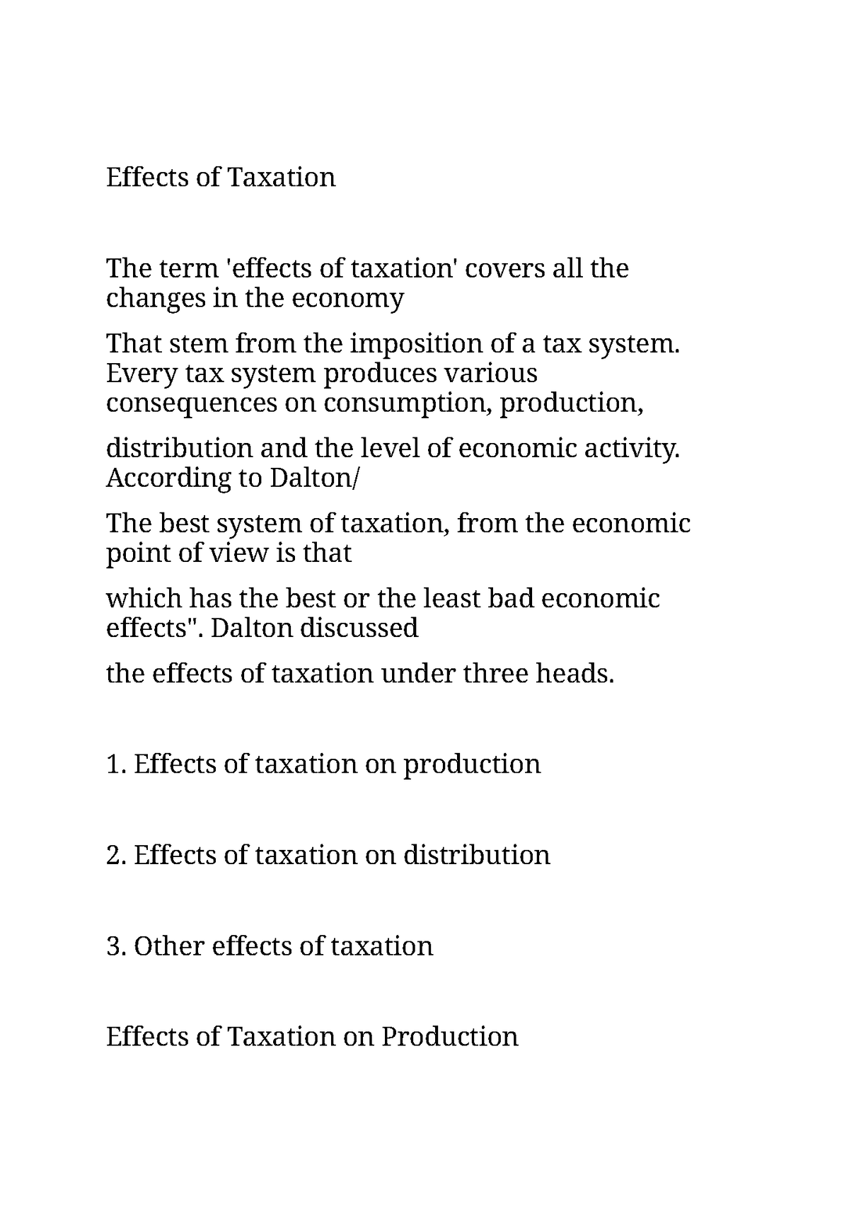 effects-on-taxation-of-products-effects-of-taxation-the-term-effects