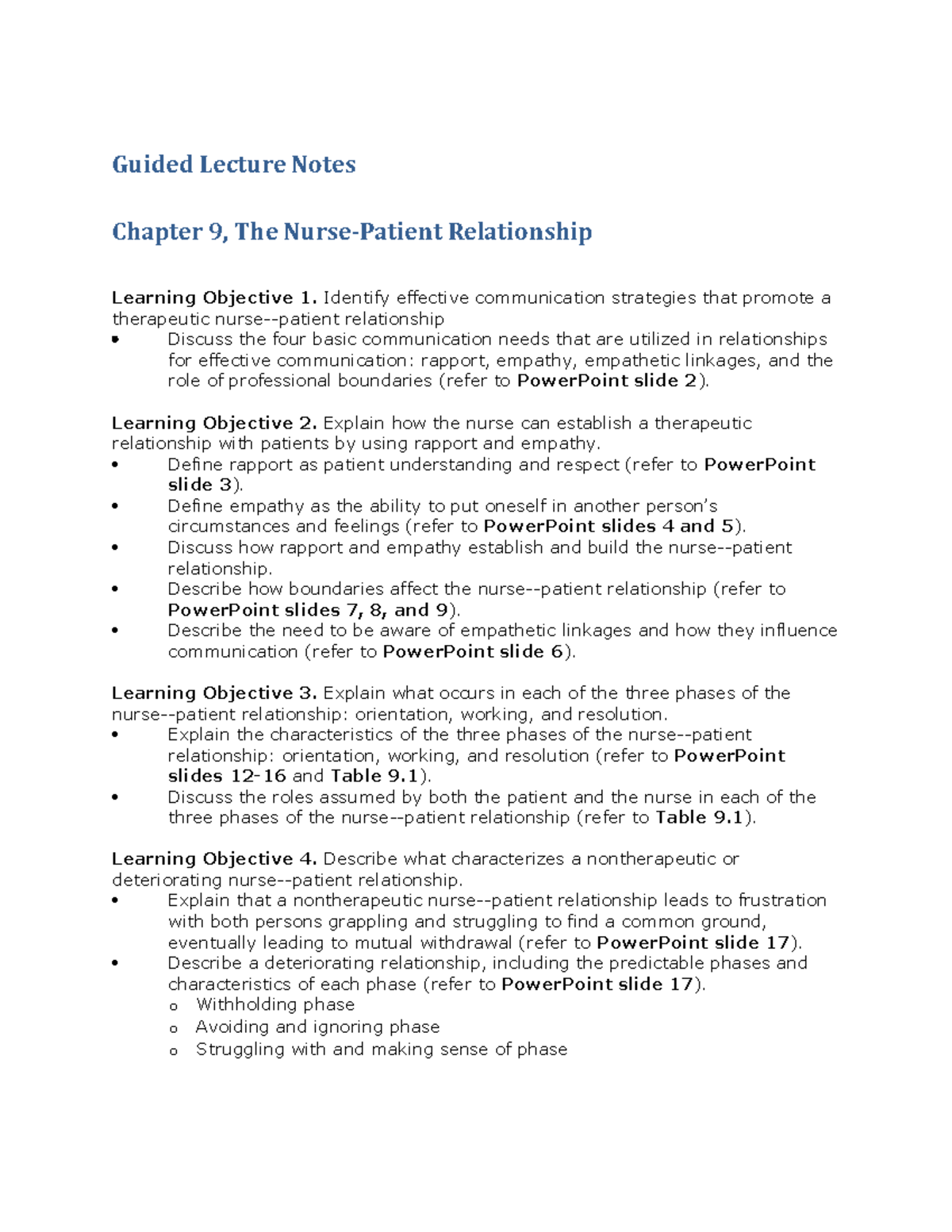 Boyd Ess 2e Guided Lecture Notes Chapter 09 - Guided Lecture Notes ...