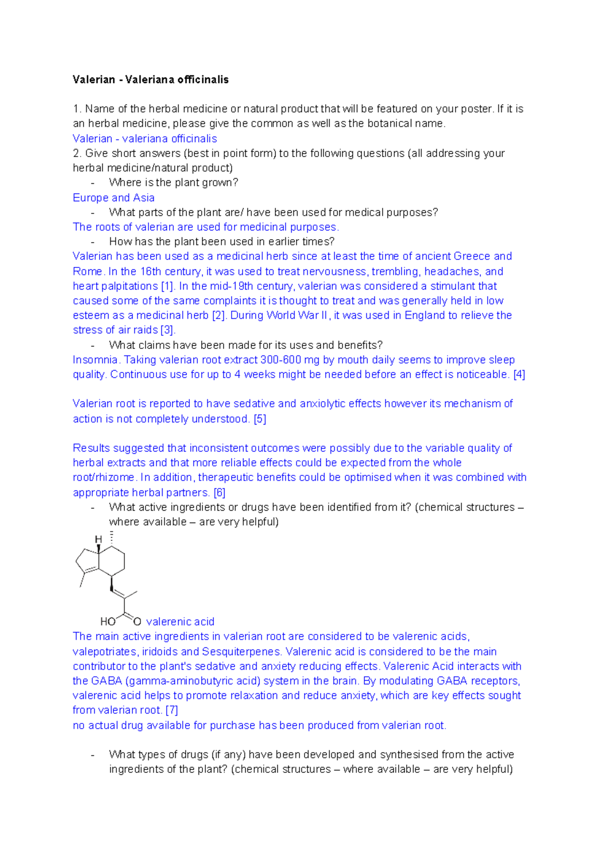 herbal medicine Valerian - Valerian - Valeriana officinalis Name of the ...