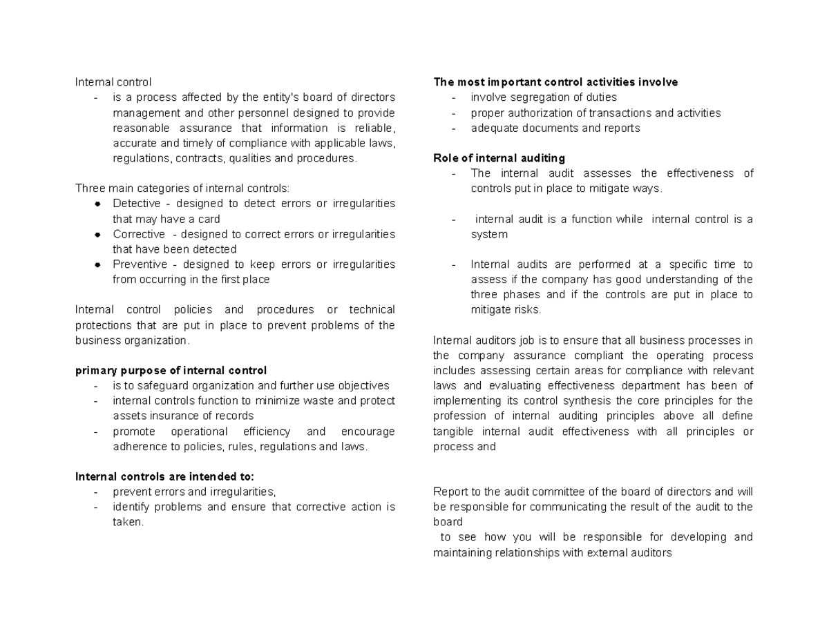 internal-control-internal-control-is-a-process-affected-by-the