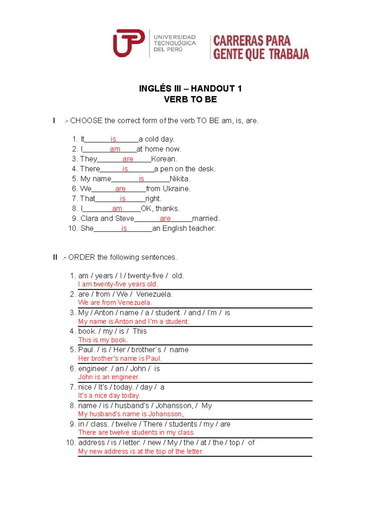 U1 S1 Trabajo Individual 1 – Ficha De Aplicación - INGLÉS III – HANDOUT ...