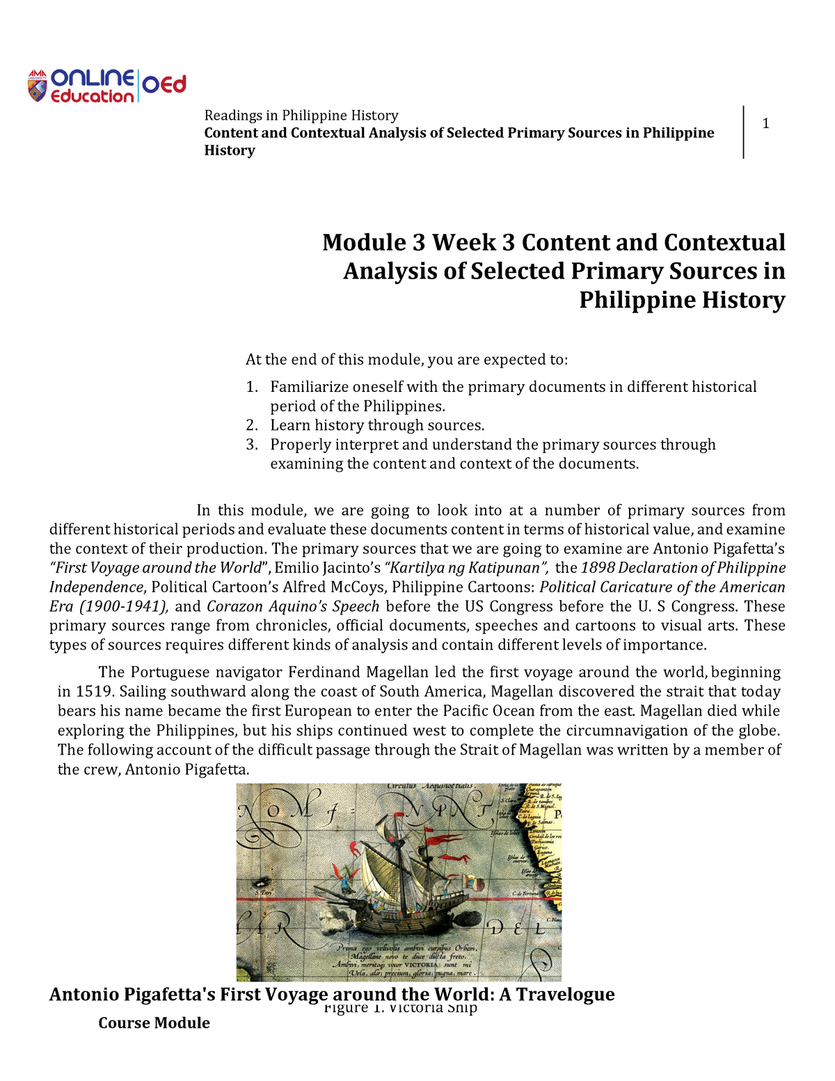 25 - Content and Contextual Analysis for Selected Primary Resources