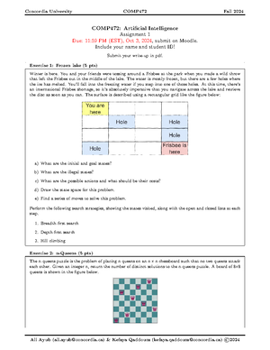 COMP472 review quiz - 3:39 PM Review Quiz Review Quiz Points: Correct 1 ...