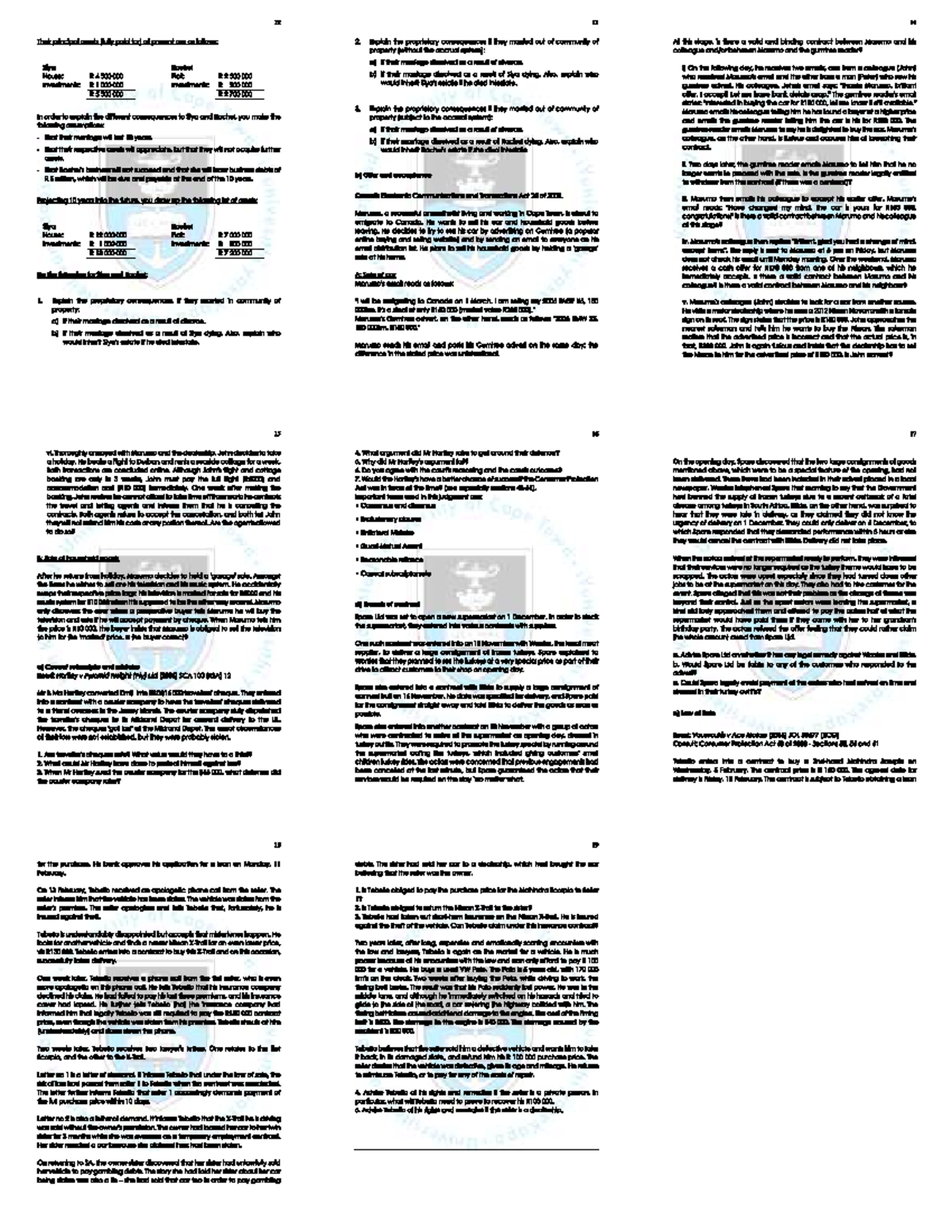 Business Law Week 4 Print - PHI2043S - Studocu