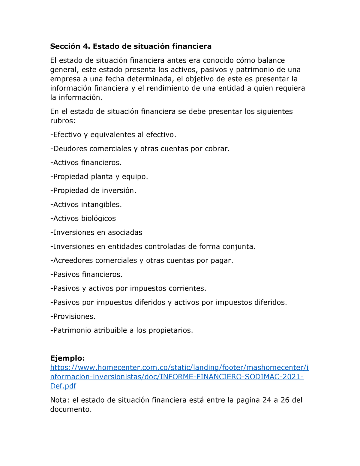 Sección 4 Estado De Situación Financiera - Contabilidad Financiera ...