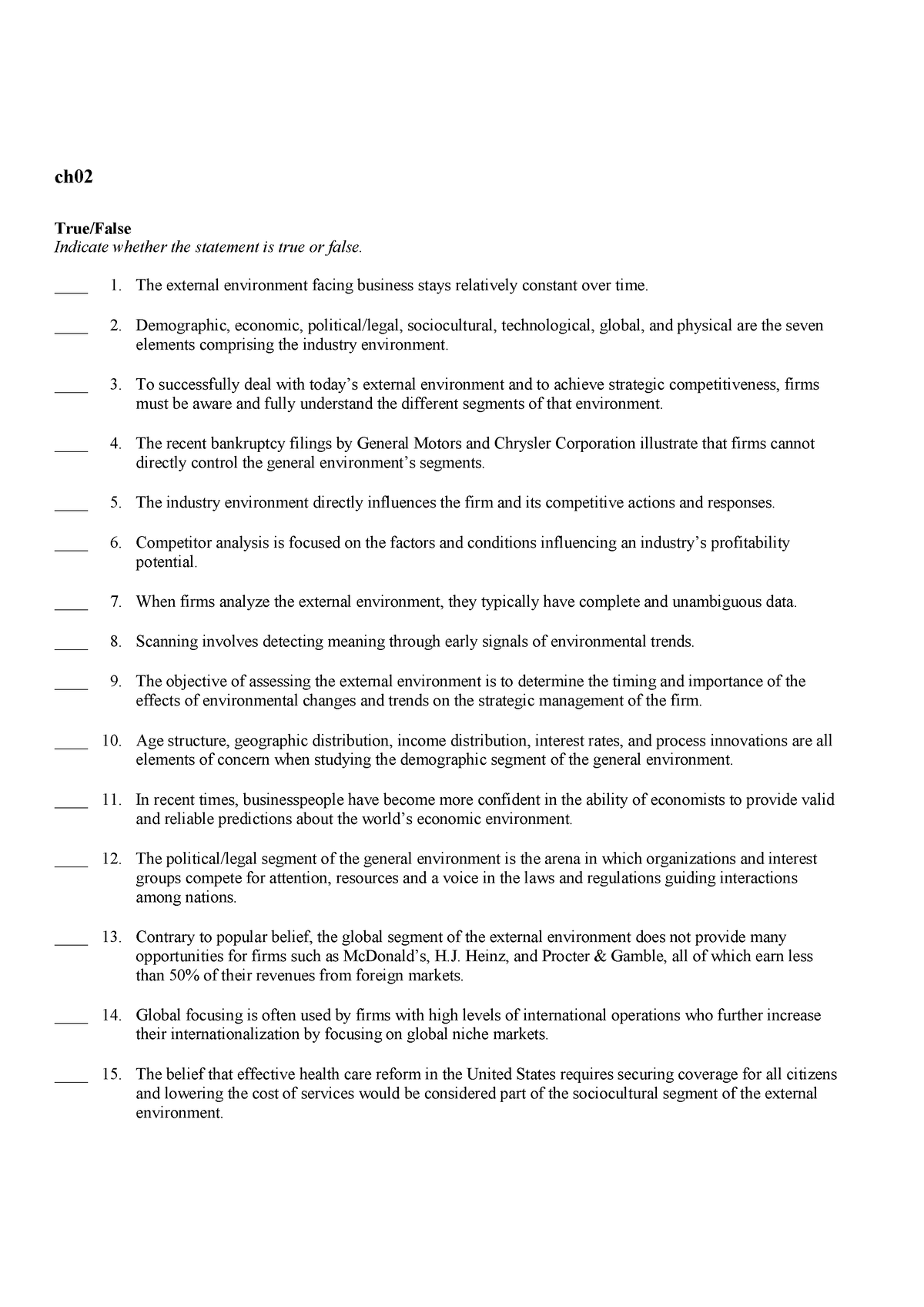 Ch02 Econ 101 Principles Of Microeconomics Test Bank Ch Truefalse Indicate Whether The 2337