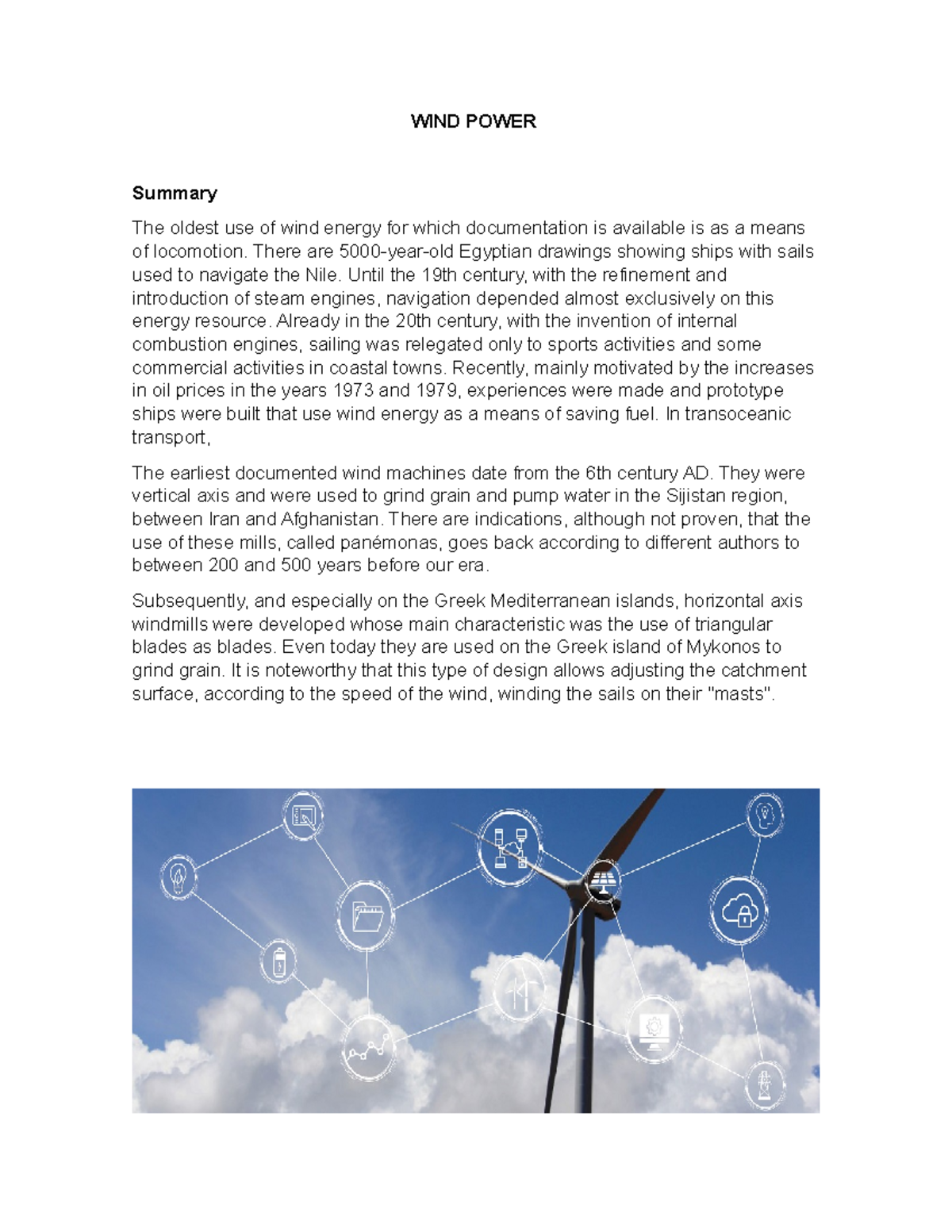 wind power essay introduction