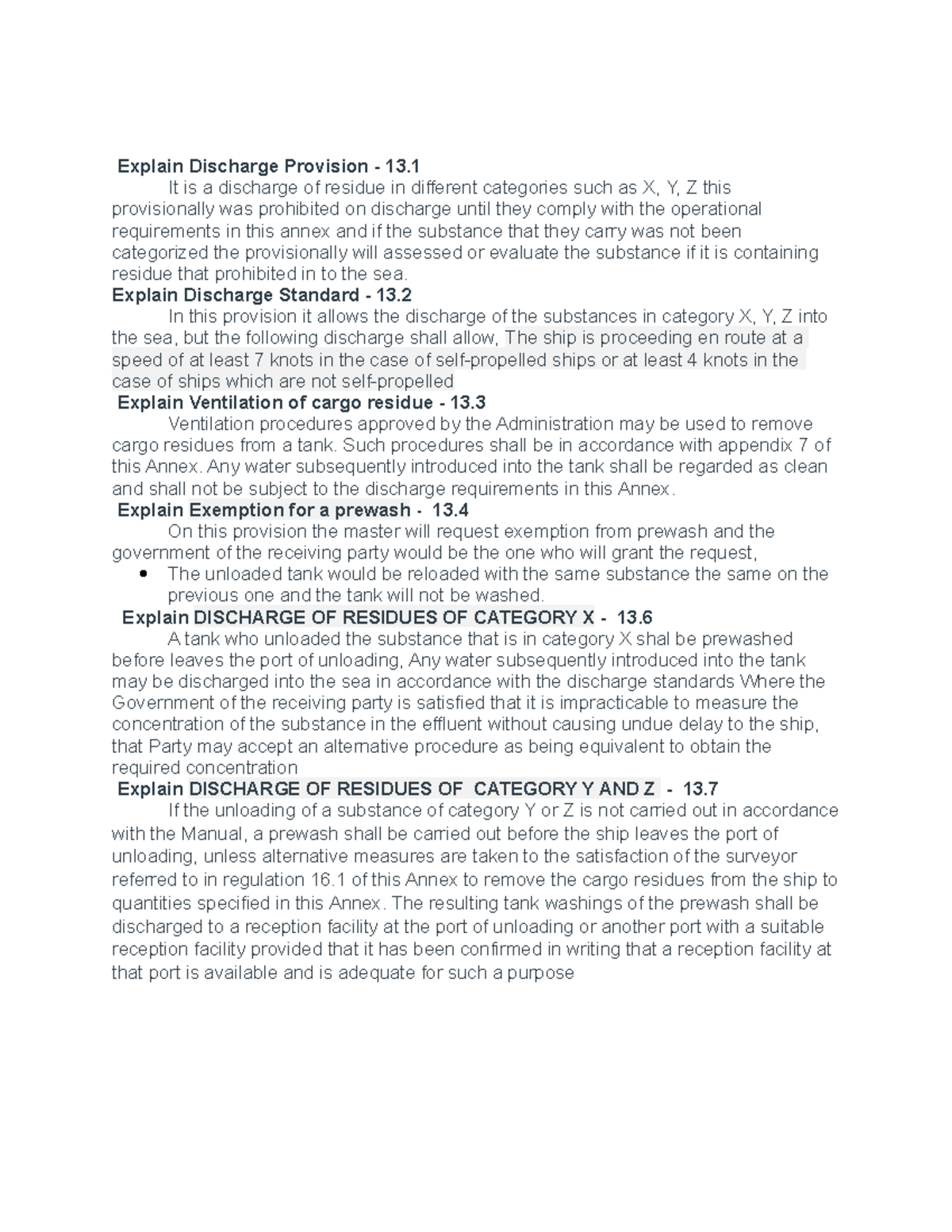 regulation-13-explain-discharge-provision-13-it-is-a-discharge-of