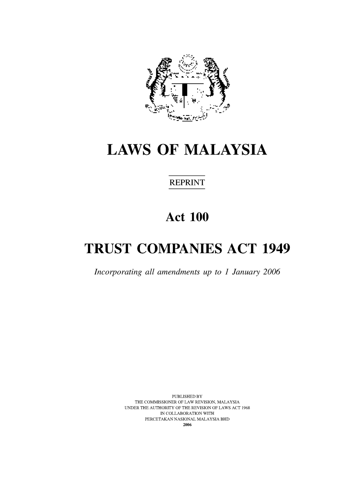 trust-companies-act-100-laws-of-malaysia-reprint-act-100-trust