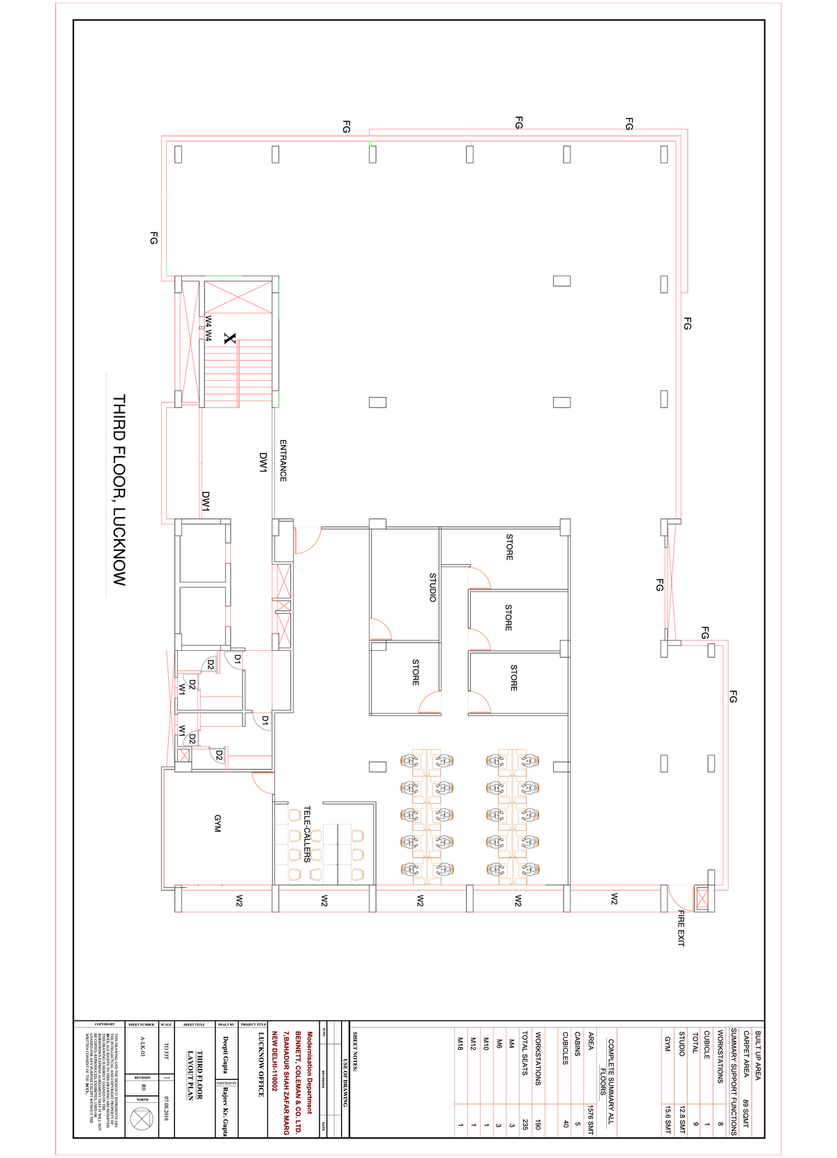 Lucknow layout- 17th Oct-18 -3rd floor - BUILT UP AREA CARPET AREA 89 ...