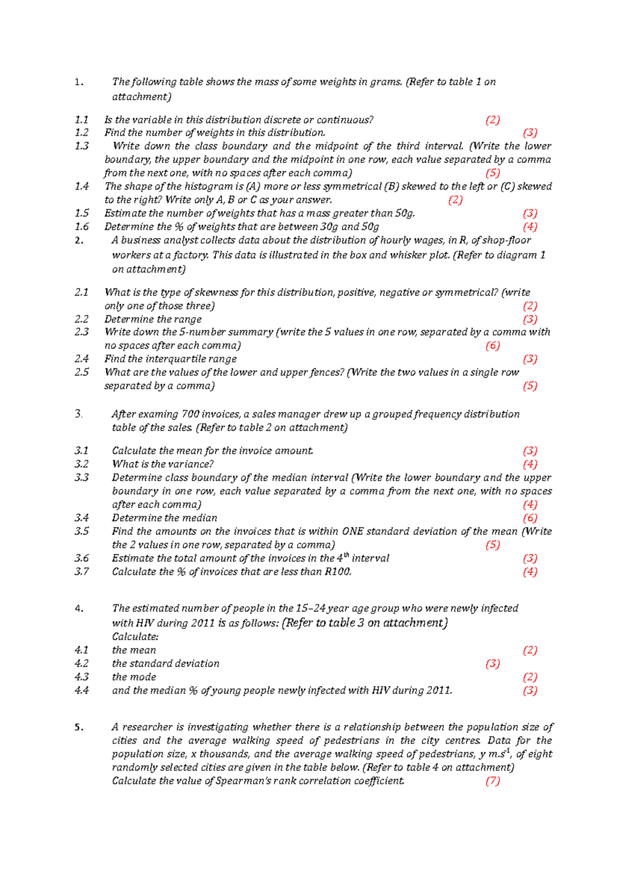 BB Test 3 and Memo 2021 FOR REVISION PURPOSES The following table