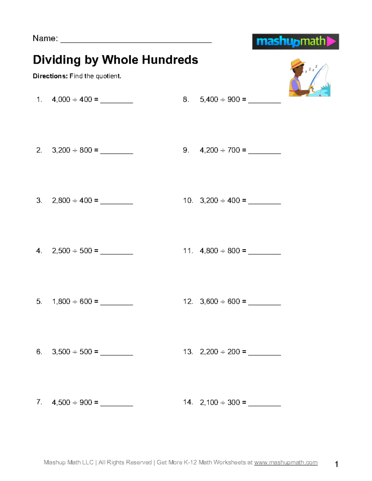 Dividing+by+Whole+Hundreds+(A) - Mashup Math LLC | All Rights Reserved ...