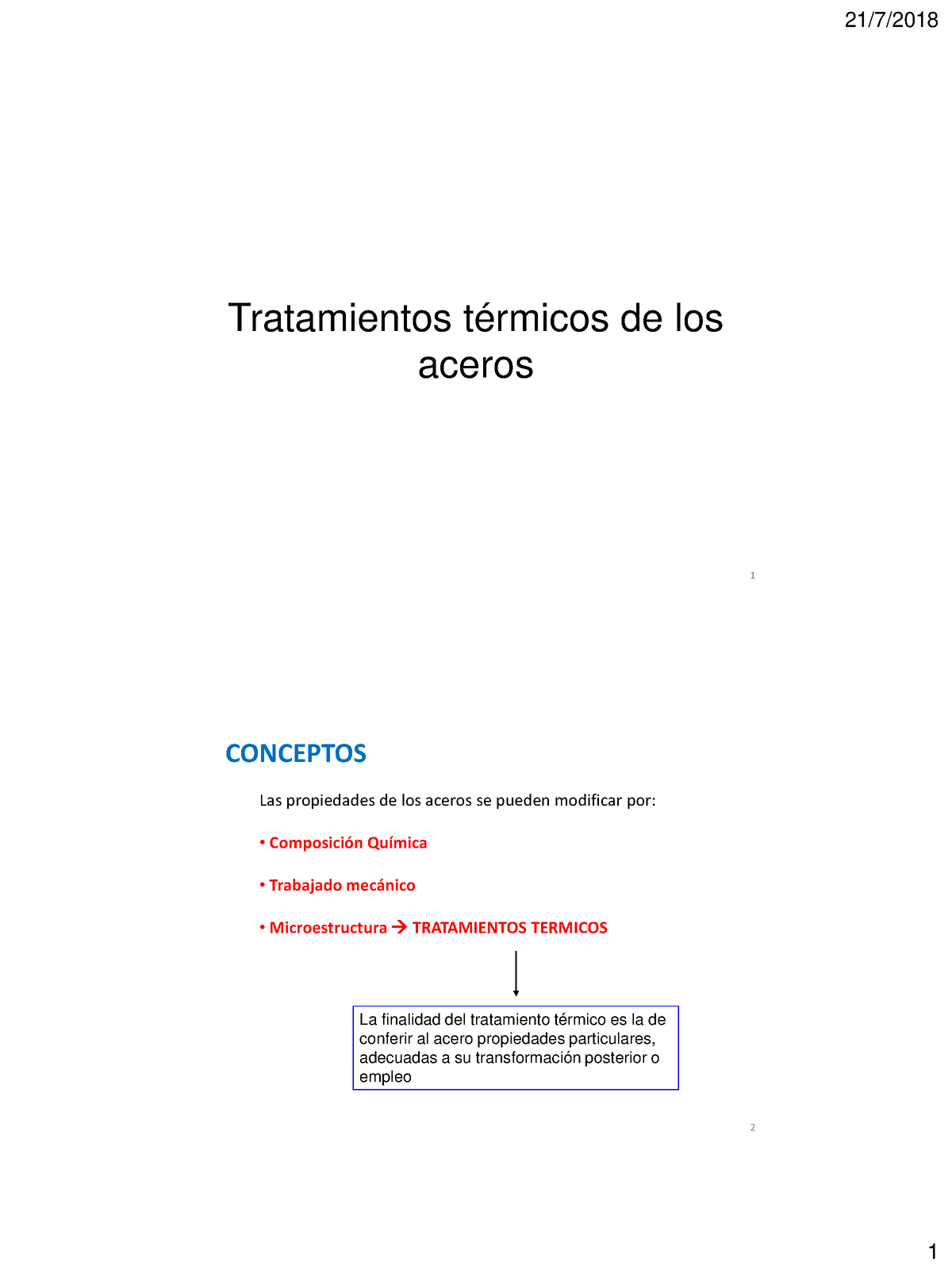 11a-Tratamiento Termicos - 1 Tratamientos Térmicos De Los Aceros 2 Las ...