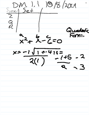 Discrete Math 10-10-24 - 1 Discrete math A Coin was Slipped 10 timesice ...