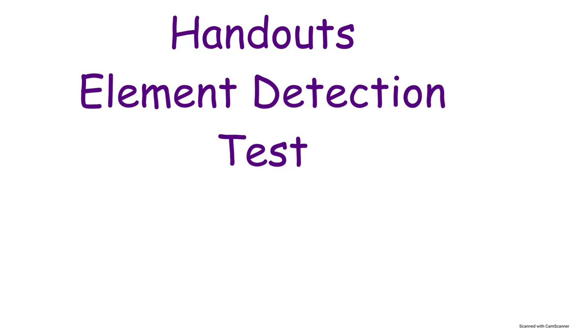 17461 1706082728 - chemistry - Handouts Element Detection Test Scanned ...