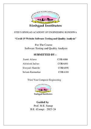 Manual Testing Cheat Sheet - Software Testing - Studocu