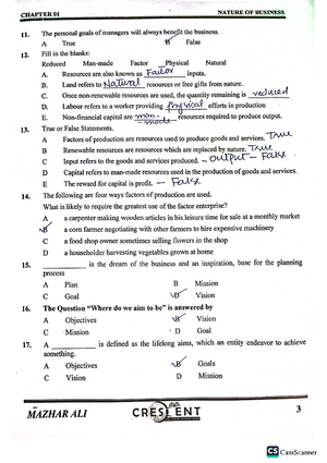 Sir HM Umar Ch 7 - Notes - PRC -4 Introduction To Accounting ...