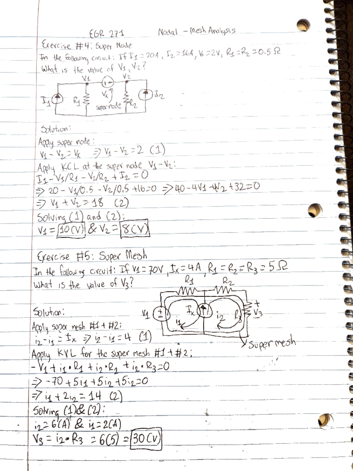 EGR 271 Nodal-Mesh Notes Page 5 - EGR 271 - Studocu