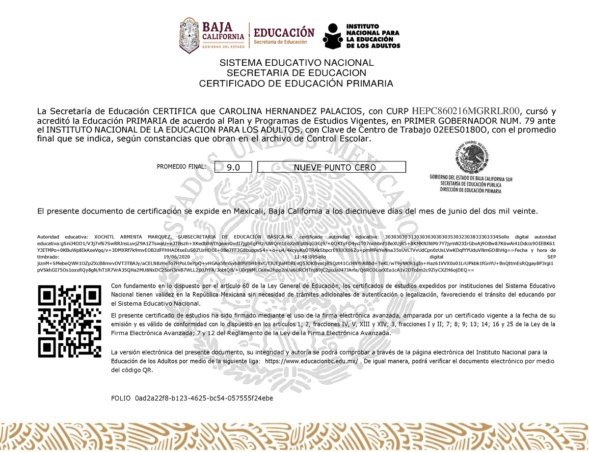 HEPC860216 Mgrrlr 00 - xsd - SISTEMA EDUCATIVO NACIONAL SECRETARIA DE ...