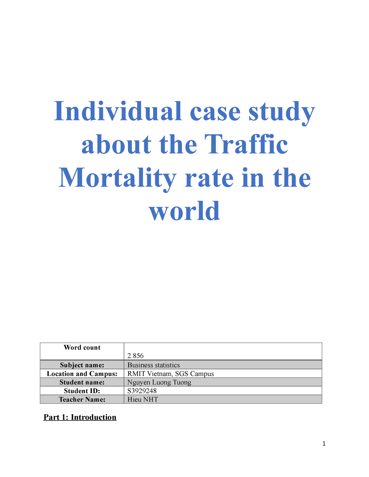 mortality rate essay