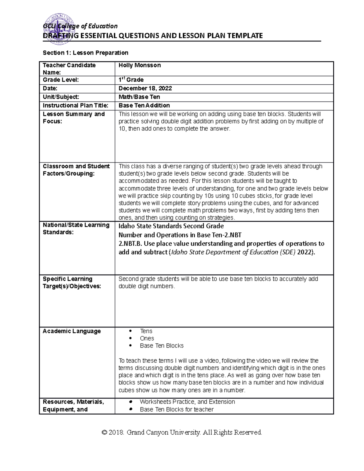 SPD-470 Drafting Essential Questions T-3 - DRAFTING ESSENTIAL QUESTIONS ...