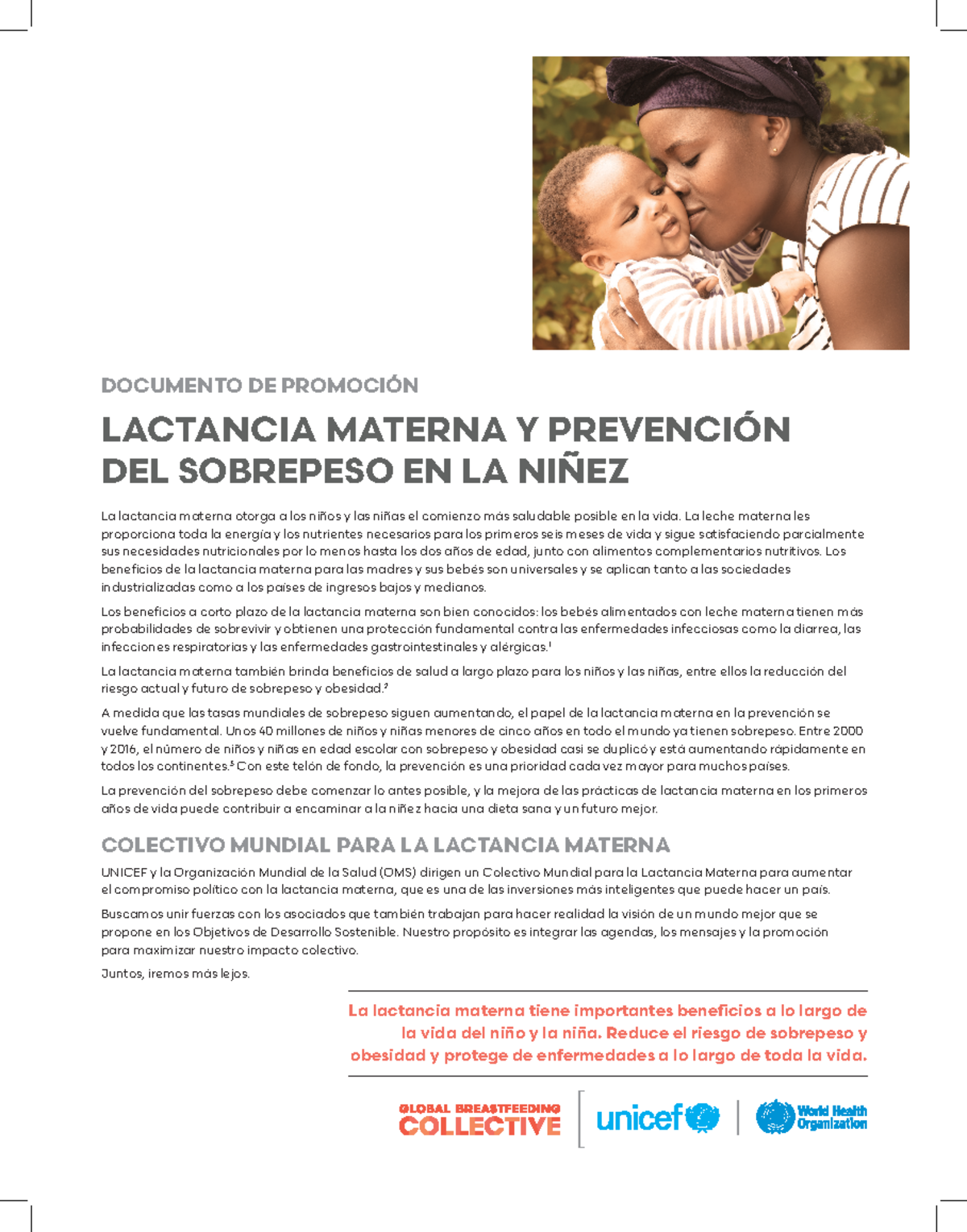 Breastfeeding and prevention of overweight in children Spanish