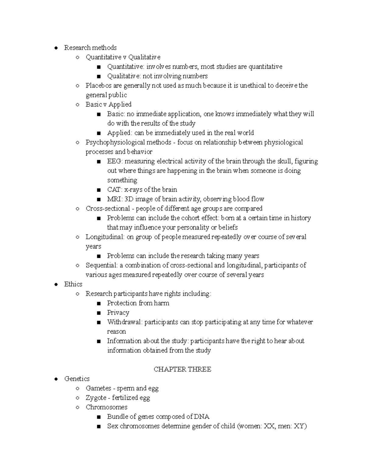 lecture notes on qualitative research methods