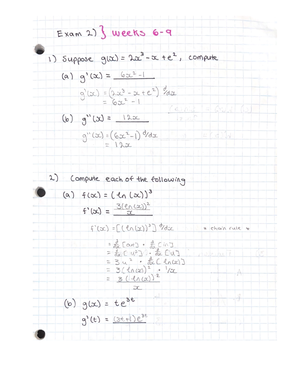 W6-9 summary, Math126 - Math 126 - Studocu