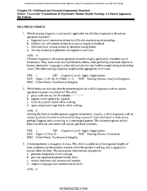 C13 - Test your knowledge - NURSINGTB Chapter 13: Bipolar and Related ...