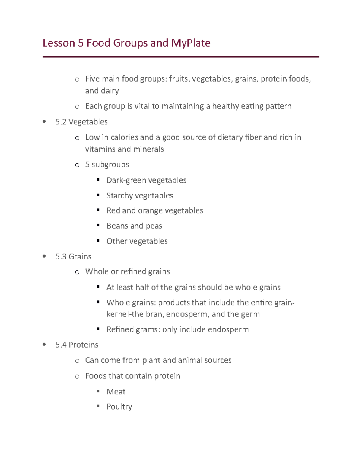 lesson-5-lecture-notes-5-lesson-5-food-groups-and-myplate-o-five