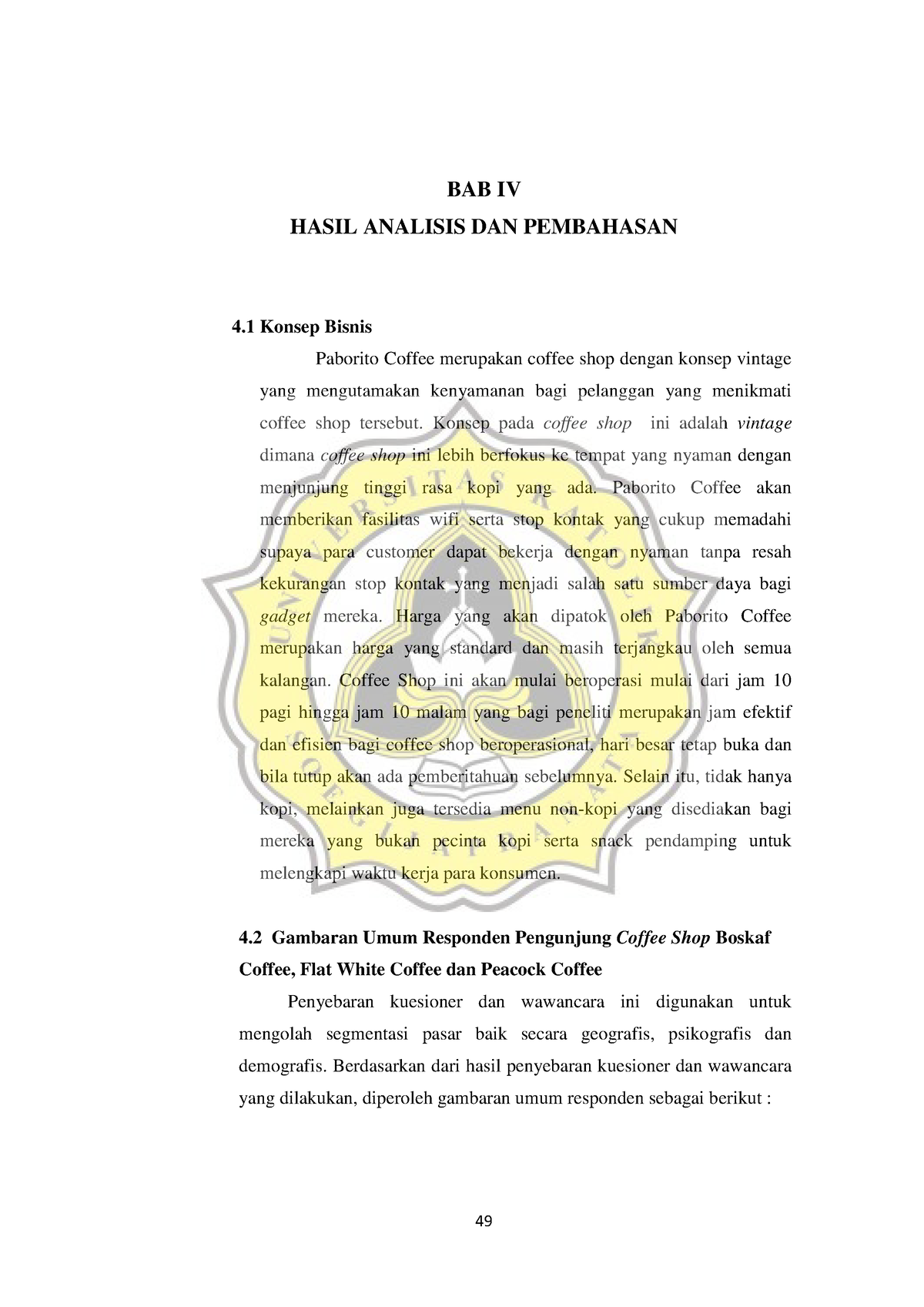 15.D1.0070 BAB 4vdbbfbvb - BAB IV HASIL ANALISIS DAN PEMBAHASAN 4 ...