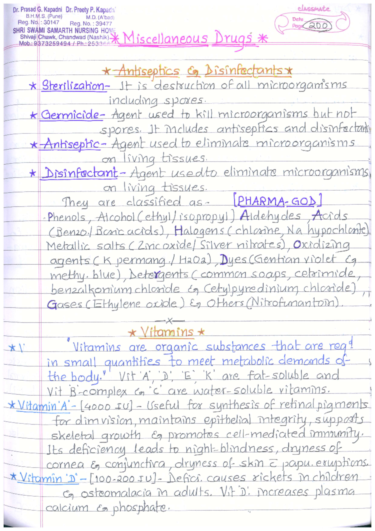 Pharmach 3 - Pharmacology notes - Certificate course in modern ...