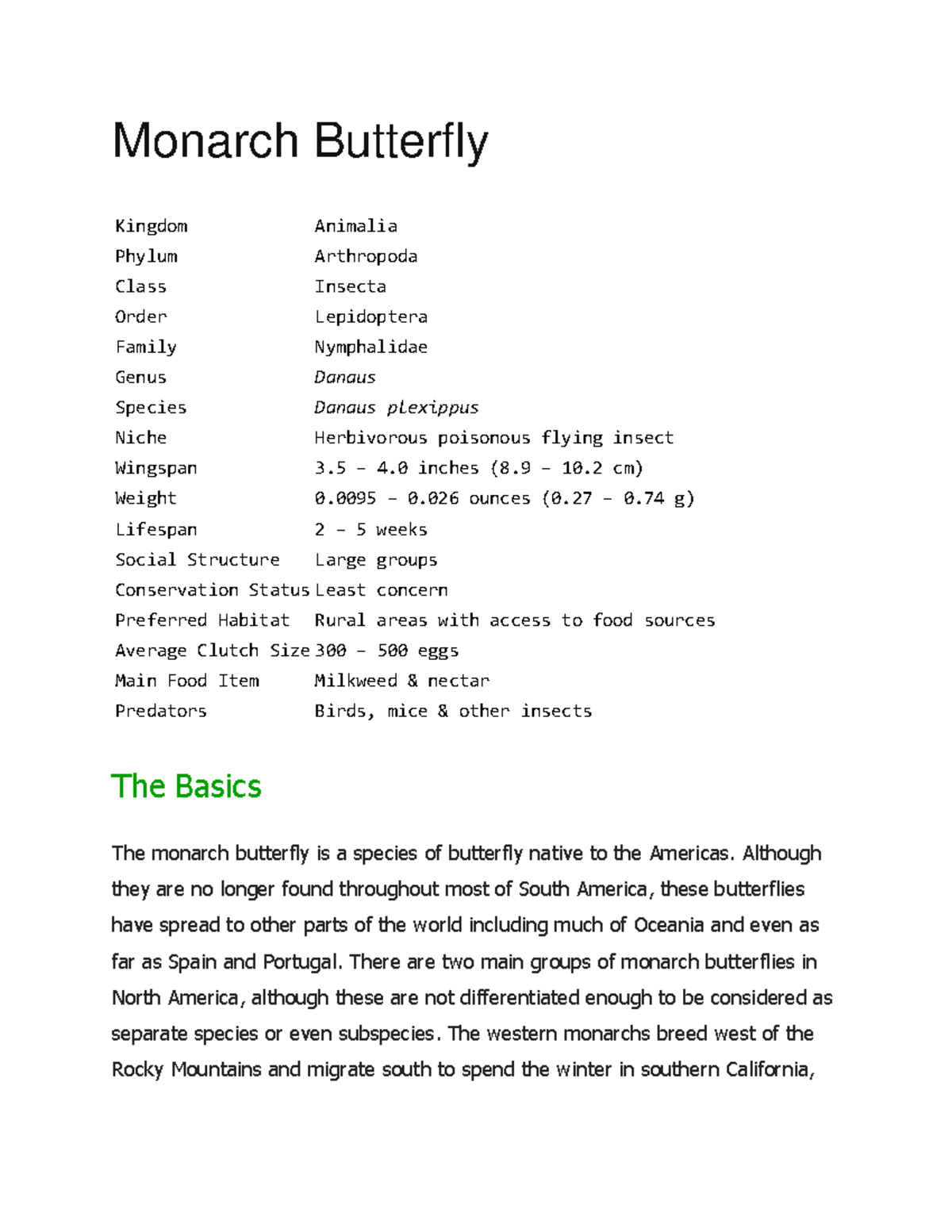 Monarch Butterfly Monarch Butterfly Kingdom Animalia Phylum Arthropoda Class Insecta Order