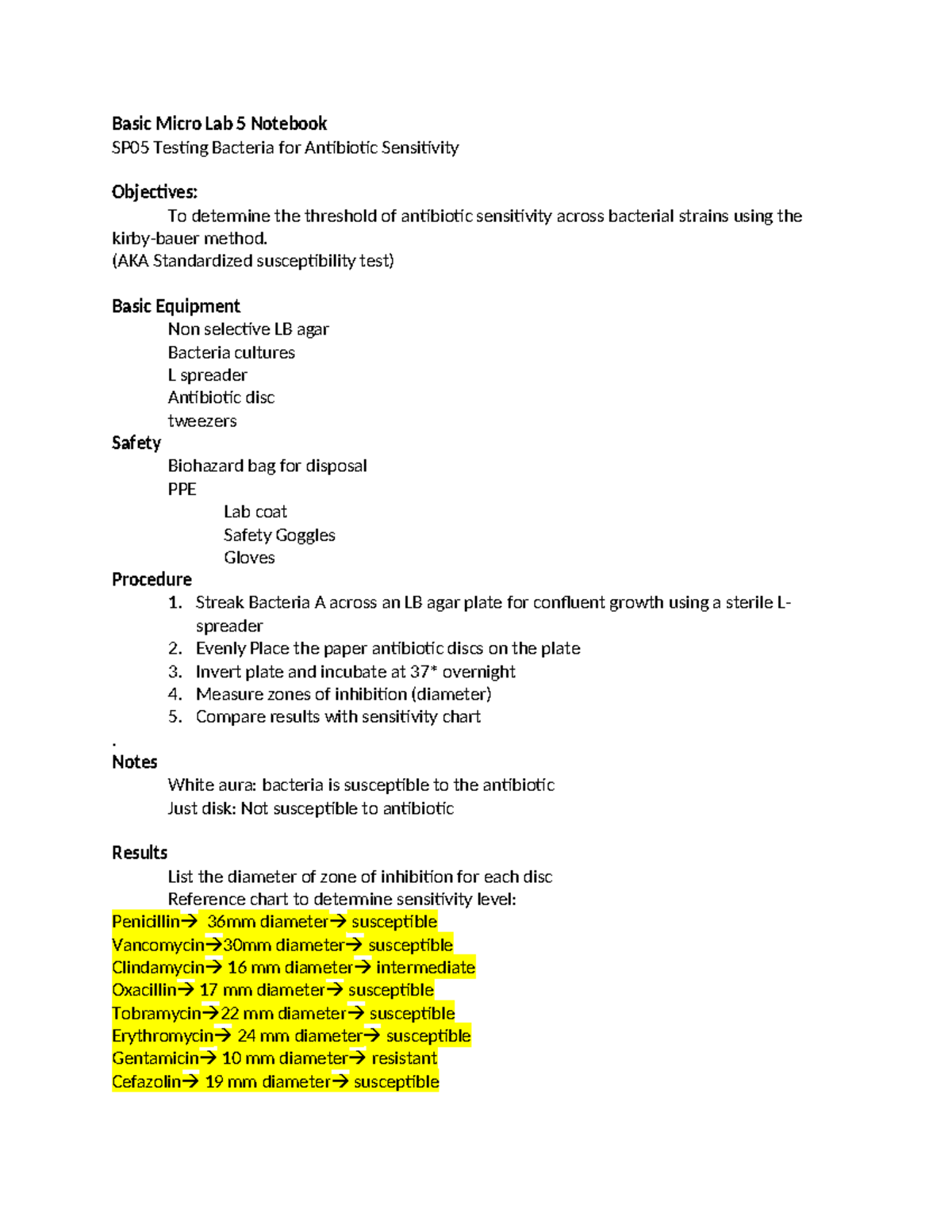 Basic Micro Lab 5 Notebook Basic Micro Lab 5 Notebook SP05 Testing
